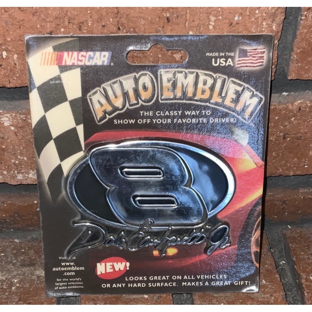 Dale Earnhardt Jr. NASCAR #8 Auto‎ Emblem Silver